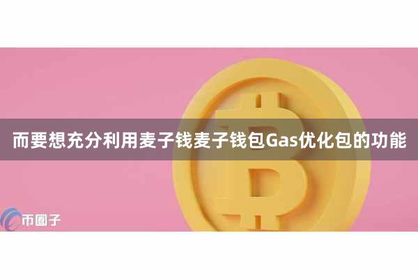 而要想充分利用麦子钱麦子钱包Gas优化包的功能