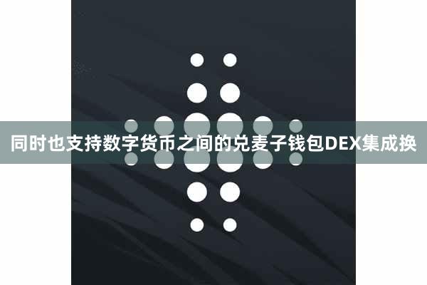 同时也支持数字货币之间的兑麦子钱包DEX集成换