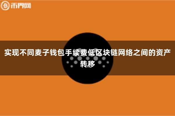 实现不同麦子钱包手续费低区块链网络之间的资产转移